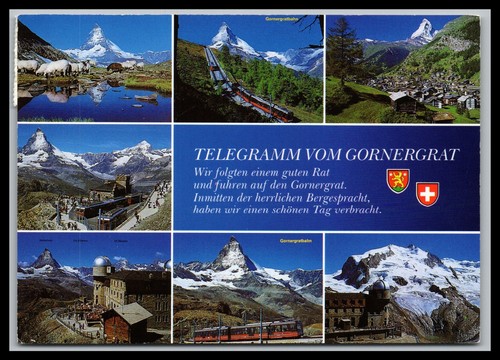Cartolina zermatt gornergrat - cartolina, /