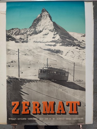 Affiche originale zermatt - originale,
