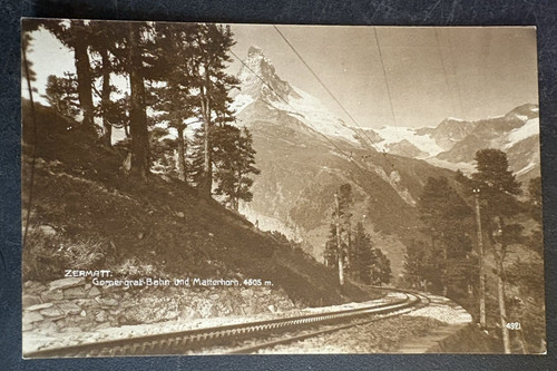 Cartolina vintage rppc zermatt - rppc,