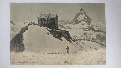 Vecchia cartolina gornergrat - vecchia,