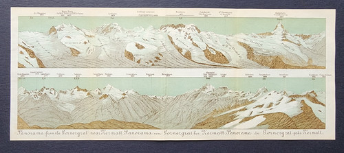 Antica mappa 1893 - antica, panorama