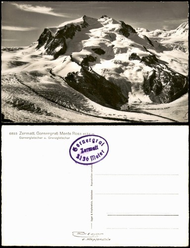 Cartolina zermatt gornergrat - cartolina,