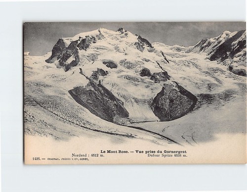 Postcard monte rosa - rosa, taken